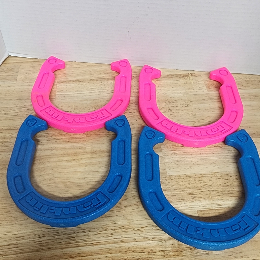 Colorful Pink and Blue Horseshoe Building Set